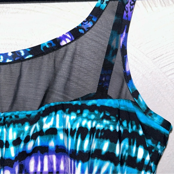 MIRACLESUIT MIRAGE TANKINI SWIM TOP SZ 10 UNDERWIRE SWIMSUIT BLACK STRIPE - Picture 2 of 6